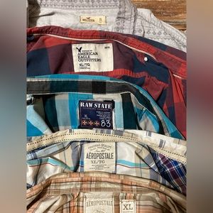 Men XL button down shirt lot